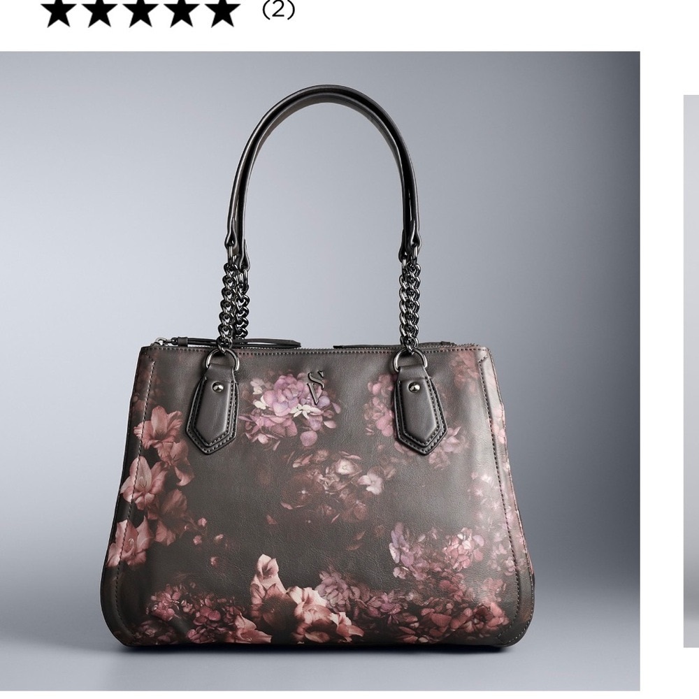 Vegan leather gothic chic Simply Vera Wang Bag.